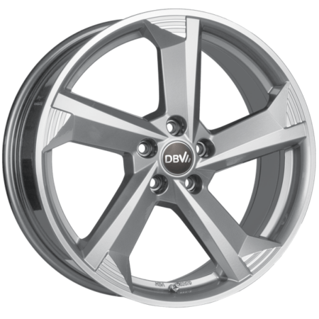 DBV Torino III hyper silber, front poliert